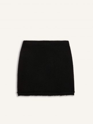 دامن کوتاه زنانه مشکی دفکتو