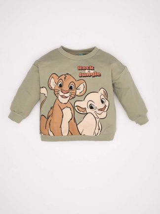 سویشرت نوزاد پسر خاکی روشن دفکتو