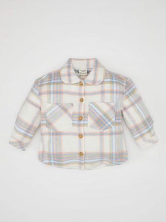 شومیز نوزاد دختر آبی روشن دفکتو