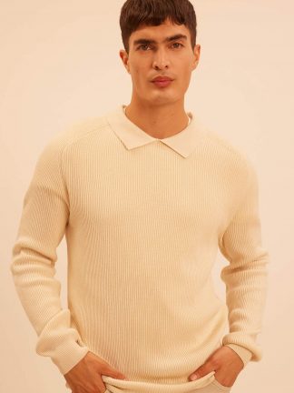 پلیور مردانه بژ دفکتو