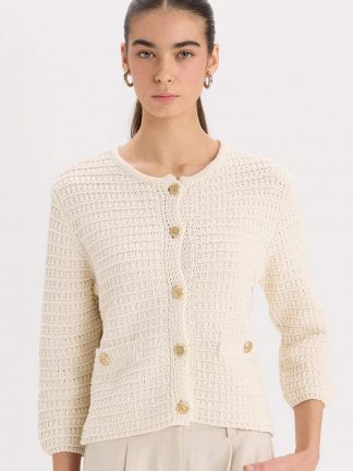 ژاکت زنانه بژ دفکتو