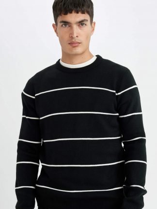 پلیور مردانه مشکی دفکتو