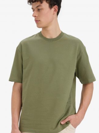 تی شرت مردانه خاکی روشن دفکتو