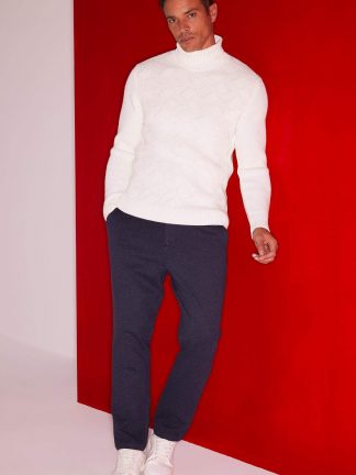 شلوار پارچه ای مردانه سرمه ای دفکتو