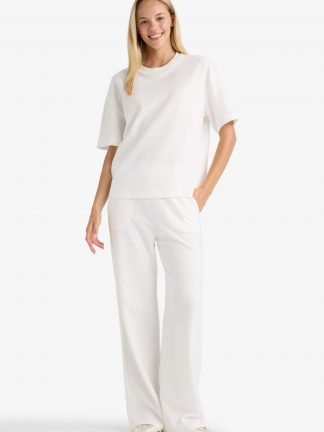 شلوار راحتی زنانه بژ دفکتو