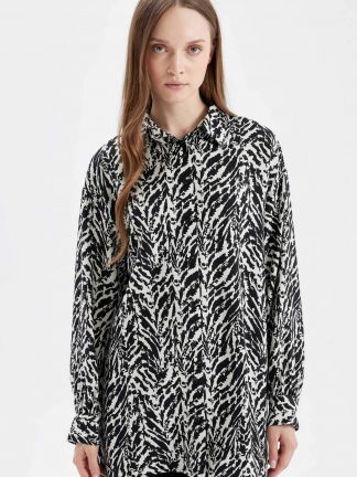 شومیز زنانه مشکی دفکتو