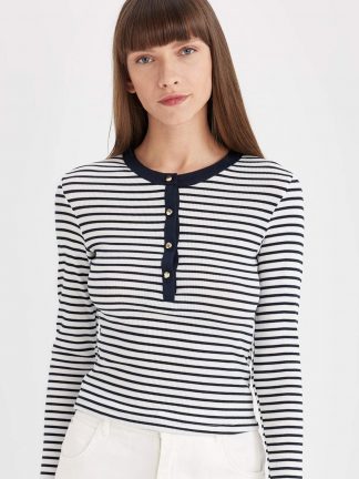 تیشرت آستین بلند زنانه دفکتو