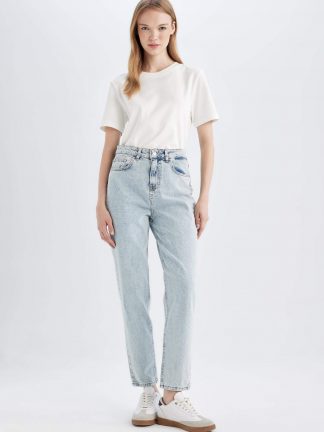 شلوار جین مام فیت زنانه دفکتو