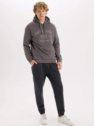 شلوار راحتی مردانه خاکستری تیره دفکتو