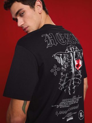 تی شرت مردانه مشکی دفکتو