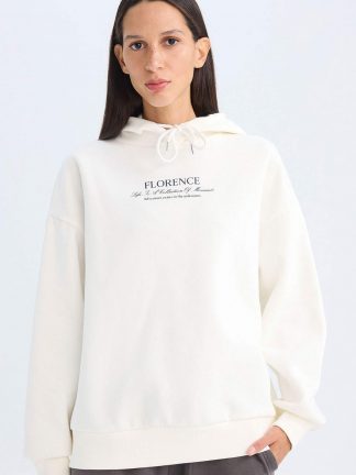 هودی زنانه بژ دفکتو