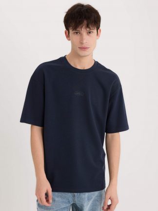 تی شرت مردانه سرمه ای دفکتو