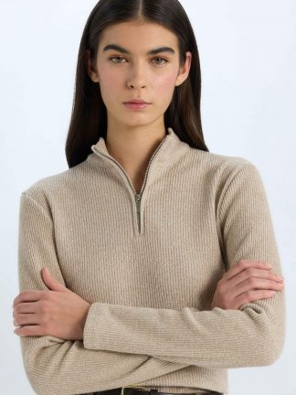 تیشرت آستین بلند زنانه دفکتو