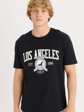 تی شرت مردانه مشکی دفکتو