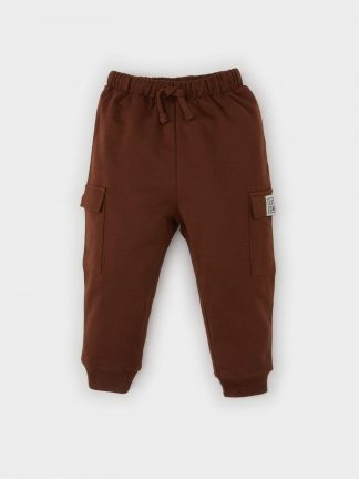 شلوار راحتی نوزاد پسر قهوه ای دفکتو