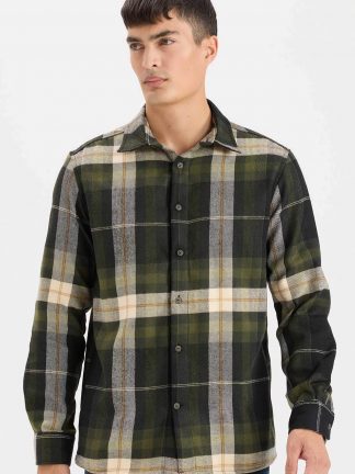 پیراهن مردانه سرمه ای دفکتو