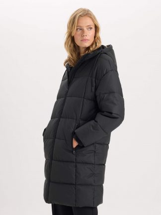 کاپشن زنانه مشکی دفکتو