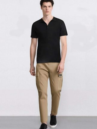 شلوار کارگو مردانه بژ دفکتو