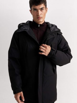 کاپشن مردانه مشکی دفکتو