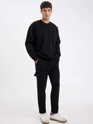 شلوار راحتی مردانه مشکی دفکتو