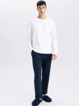 شلوار راحتی مردانه سرمه ای دفکتو