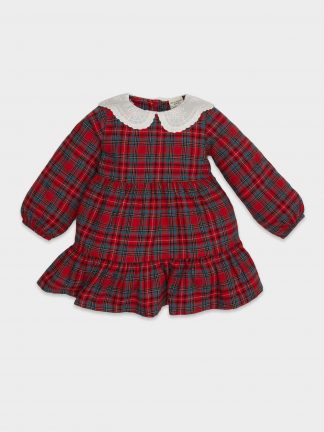 پیراهن نوزاد دختر قرمز دفکتو