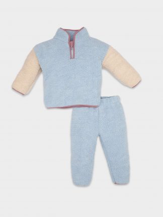 ست لباس نوزاد دختر آبی روشن دفکتو