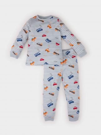 ست لباس نوزاد پسر آبی دفکتو