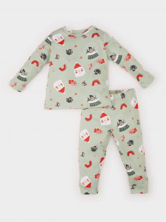 ست لباس نوزاد دختر نعنایی دفکتو