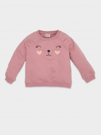 سویشرت نوزاد دختر زرشکی دفکتو