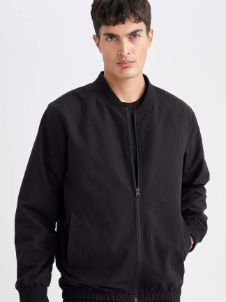 کاپشن مردانه مشکی دفکتو