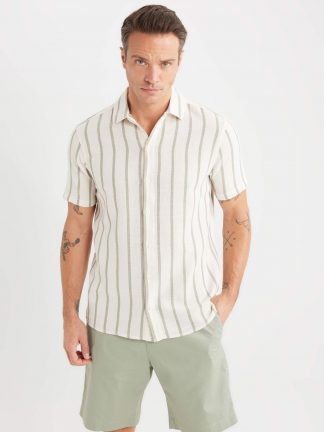 پیراهن آستین کوتاه مردانه دفکتو