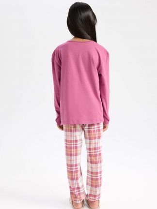 لباس راحتی دخترانه زرشکی دفکتو