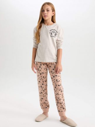 لباس راحتی دخترانه بژ دفکتو