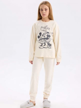 لباس راحتی دخترانه بژ دفکتو