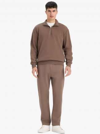 شلوار راحتی مردانه خاکی دفکتو