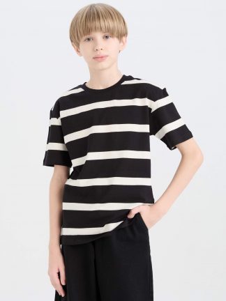 تی شرت پسرانه مشکی دفکتو