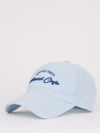 کلاه کپ زنانه آبی دفکتو