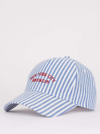 کلاه کپ زنانه آبی دفکتو