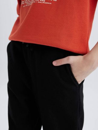 شلوار راحتی پسرانه مشکی دفکتو