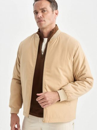 کاپشن مردانه بژ دفکتو