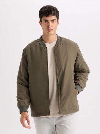 کاپشن مردانه خاکی دفکتو