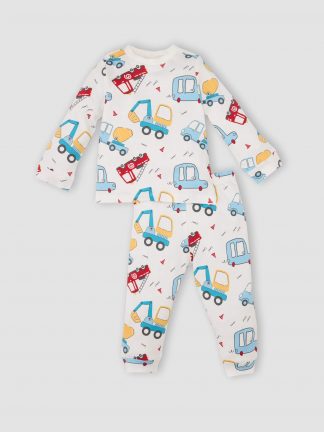 ست لباس نوزاد پسر سفید دفکتو