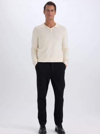 شلوار پارچه ای مردانه مشکی دفکتو