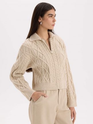 ژاکت زنانه بژ دفکتو