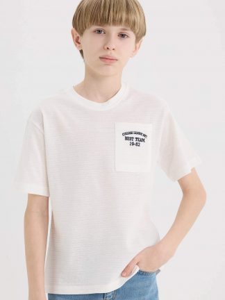 تی شرت پسرانه بژ دفکتو