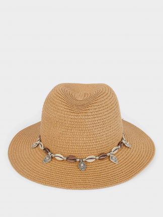 کلاه زنانه قهوه ای روشن دفکتو