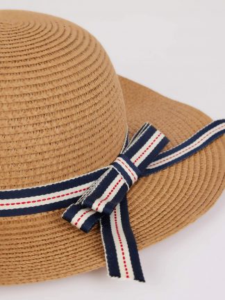 کلاه زنانه قهوه ای روشن دفکتو