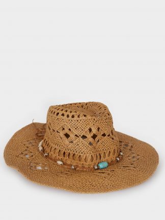 کلاه زنانه قهوه ای روشن دفکتو