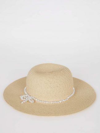 کلاه زنانه بژ دفکتو